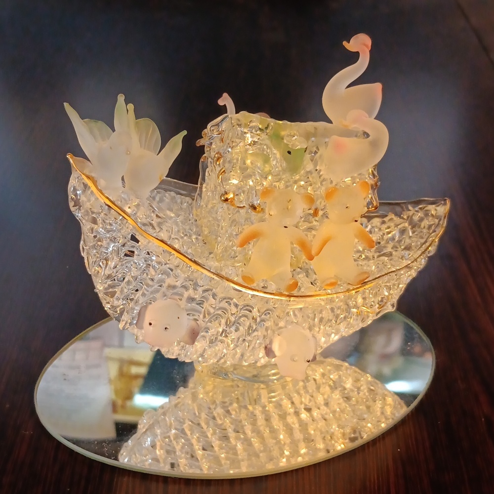 SPUN GLASS NOAH'S ARK